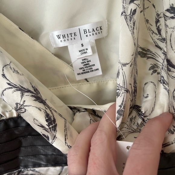 White House Black Market Double V-Neck Top - Picture 2 of 5